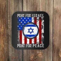 Support Israel I Stand With Israel Pray For Israel Flag Coaster thumb 0