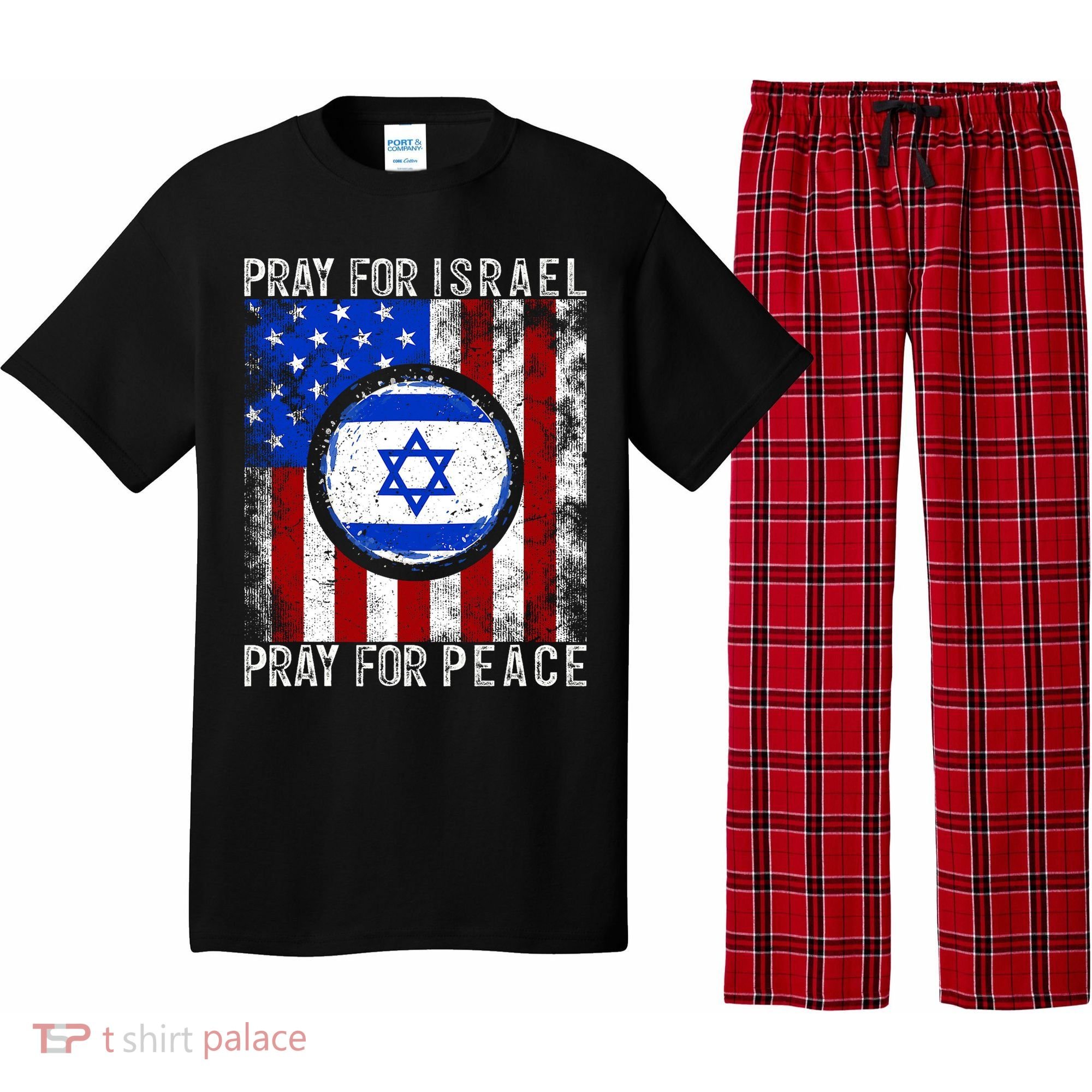 Support Israel I Stand With Israel Pray For Israel Flag Pajama Set