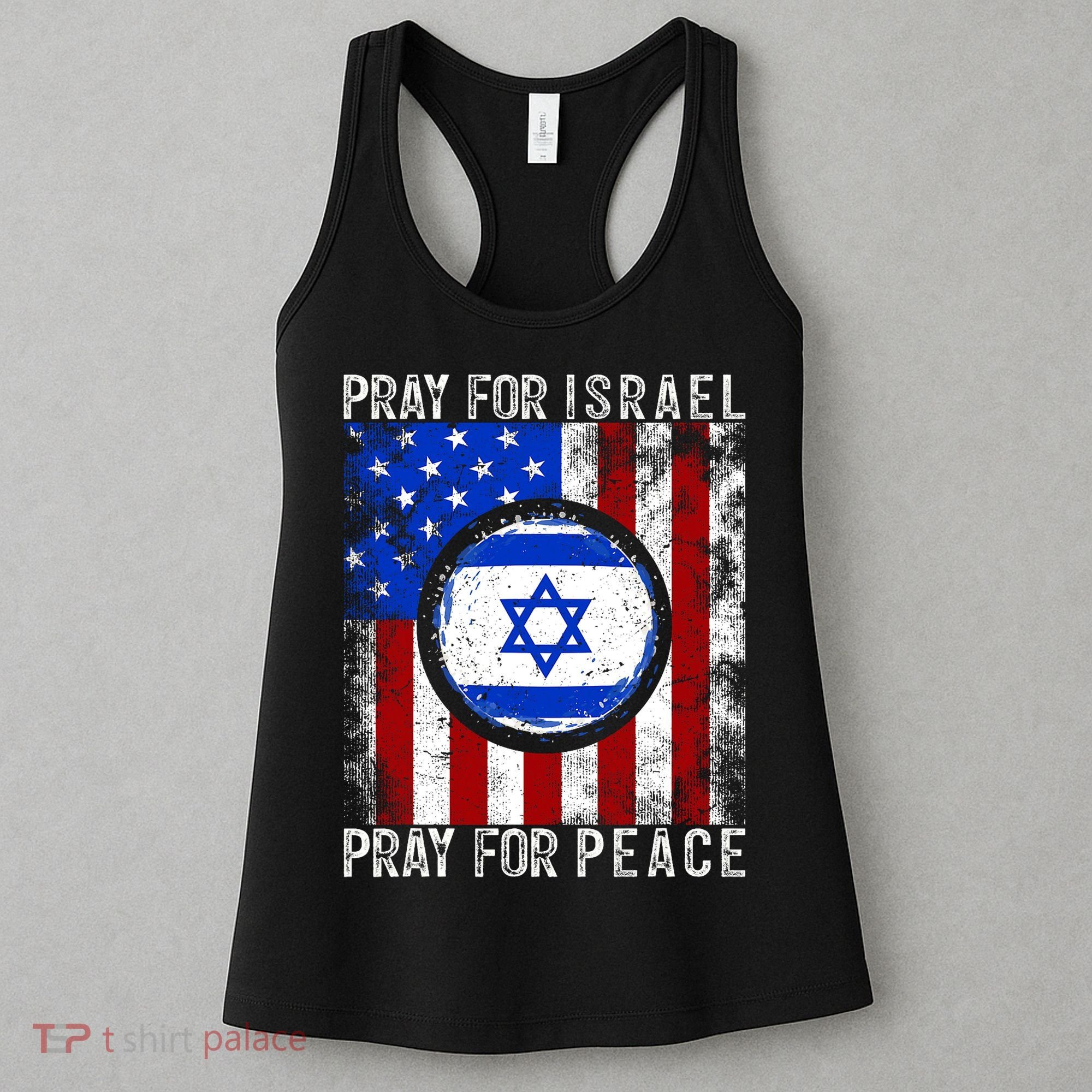 Support Israel I Stand With Israel Pray For Israel Flag Women's Tank Top