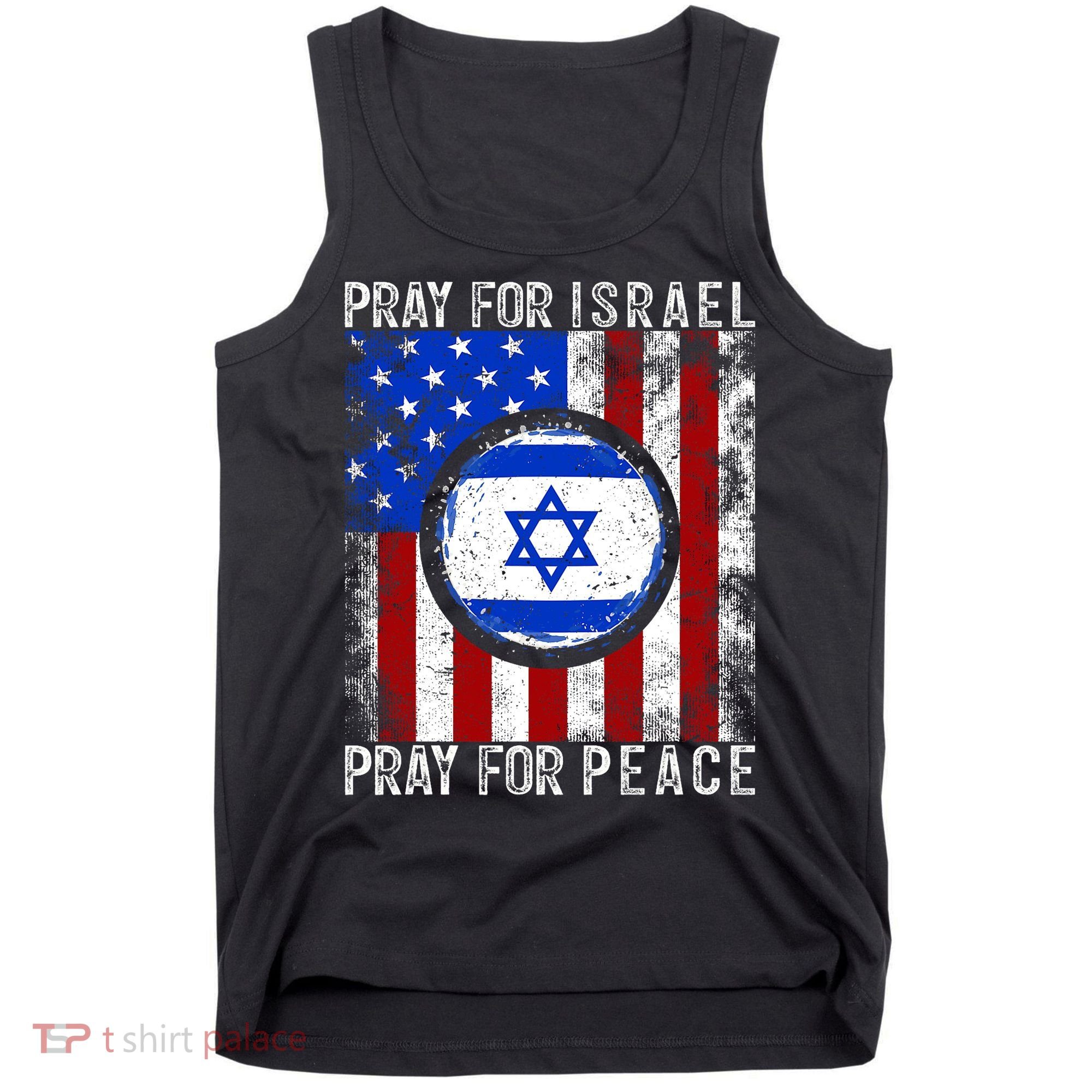 Support Israel I Stand With Israel Pray For Israel Flag Tank Top