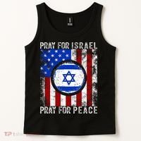 Support Israel I Stand With Israel Pray For Israel Flag Tank Top thumb 2