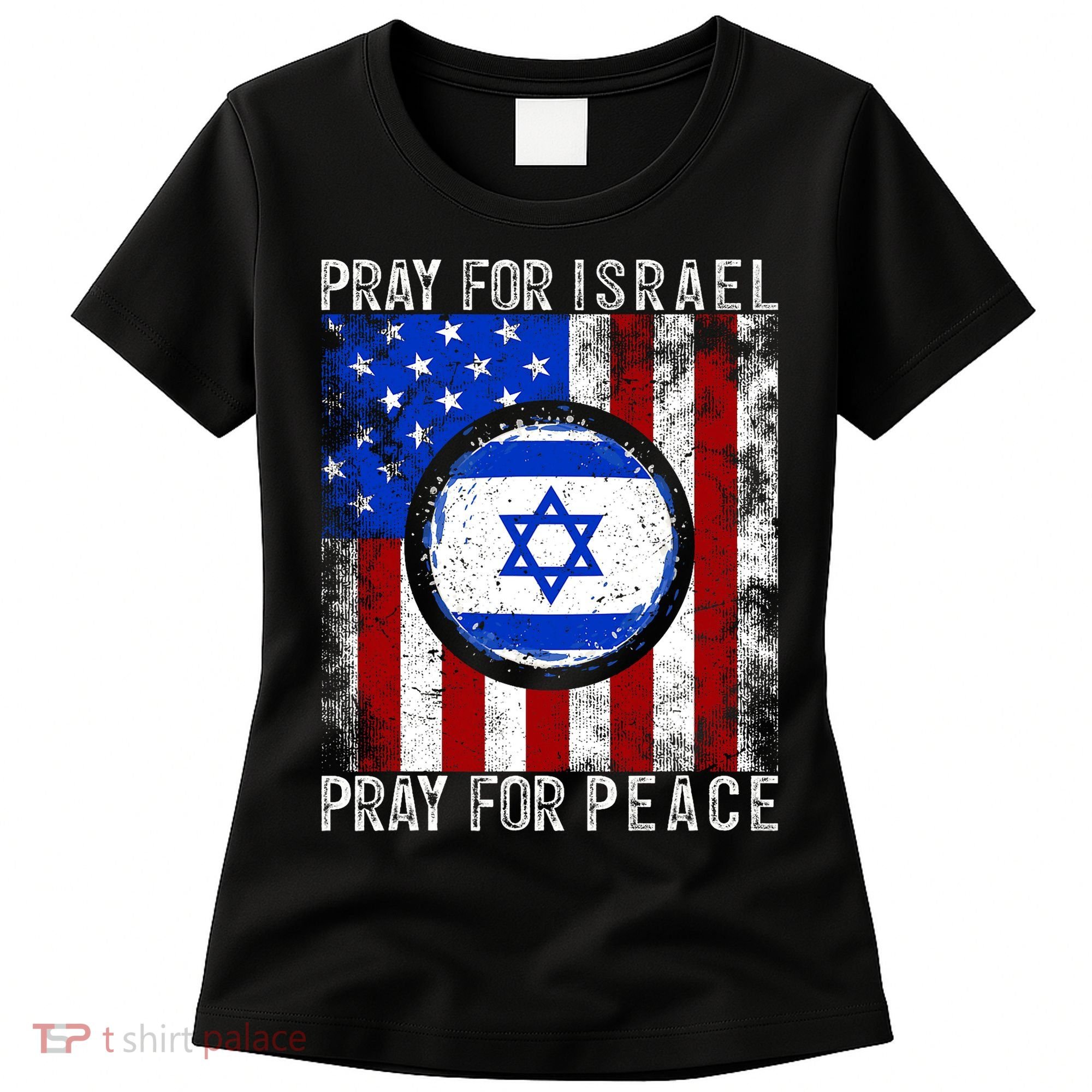 Support Israel I Stand With Israel Pray For Israel Flag Women's T-Shirt