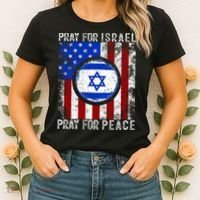 Support Israel I Stand With Israel Pray For Israel Flag Women's T-Shirt thumb 2