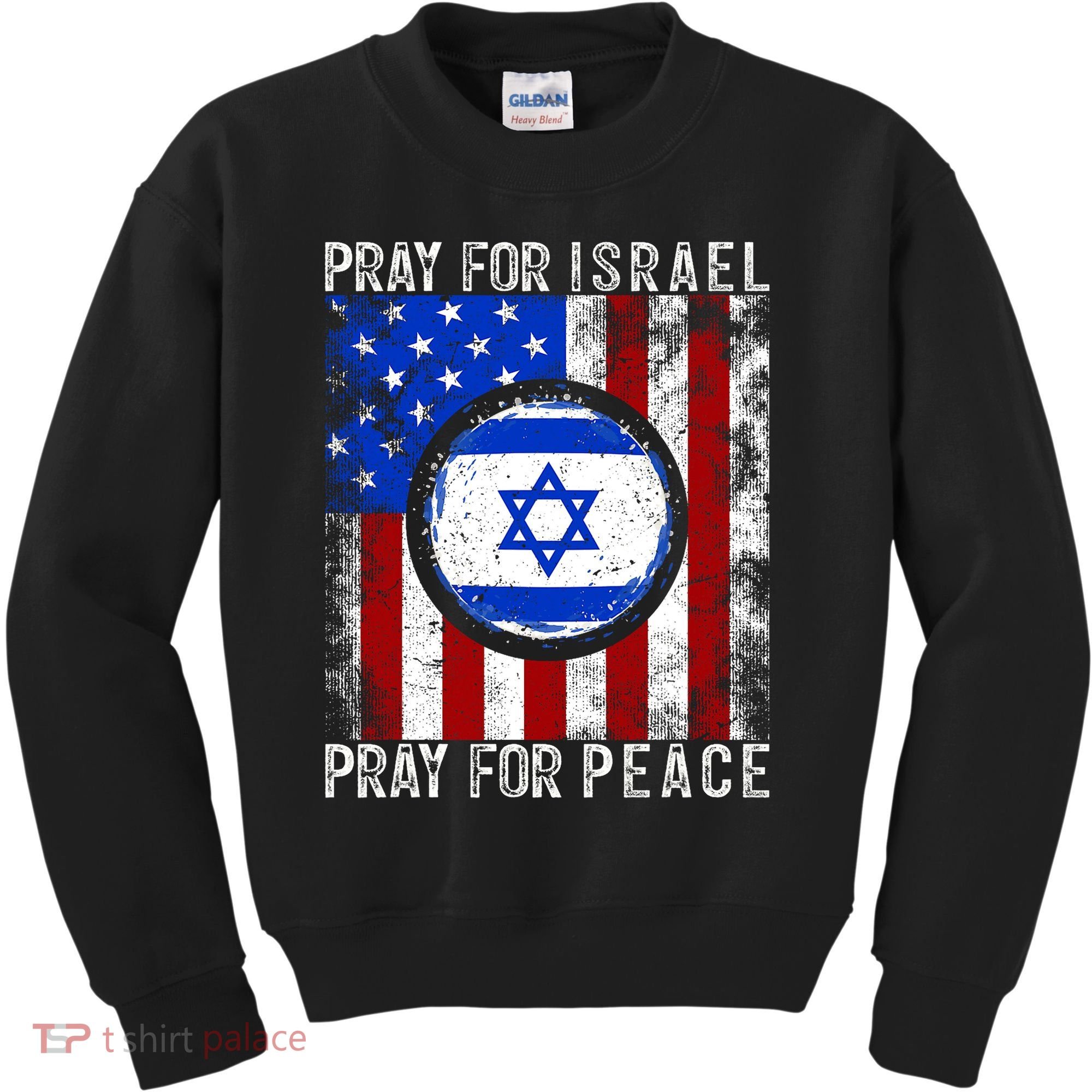 Support Israel I Stand With Israel Pray For Israel Flag Kids Sweatshirt