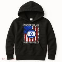 Support Israel I Stand With Israel Pray For Israel Flag Kids Hoodie thumb 0