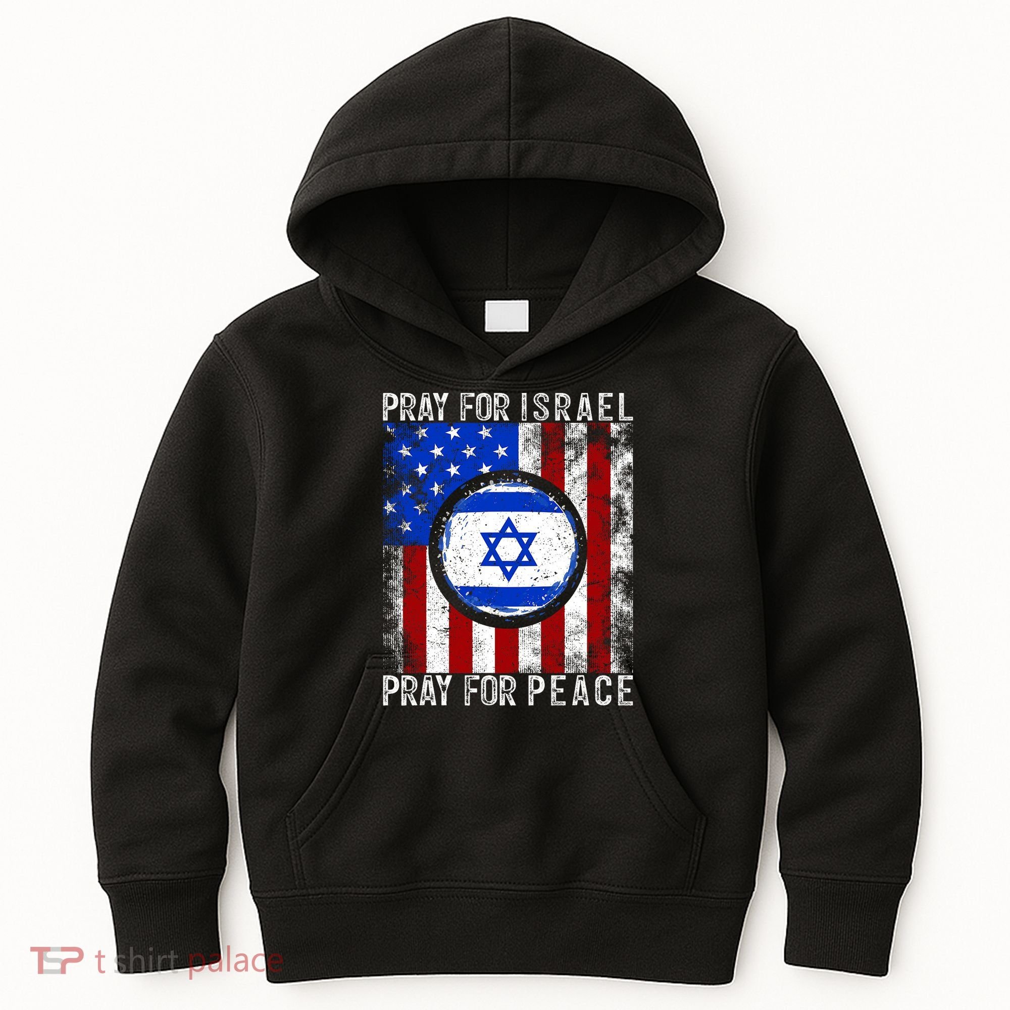 Support Israel I Stand With Israel Pray For Israel Flag Kids Hoodie