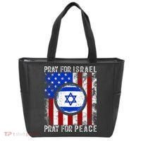 Support Israel I Stand With Israel Pray For Israel Flag Tote Bag thumb 0