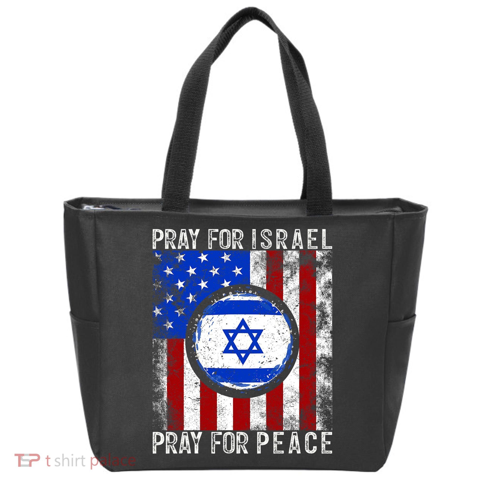 Support Israel I Stand With Israel Pray For Israel Flag Tote Bag