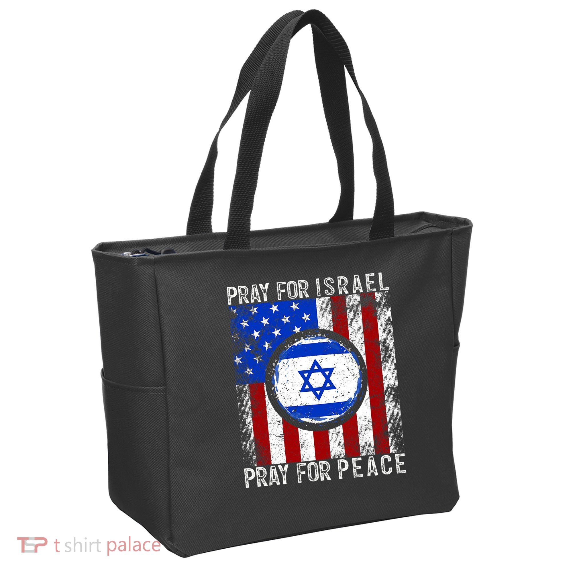 Support Israel I Stand With Israel Pray For Israel Flag Tote Bag