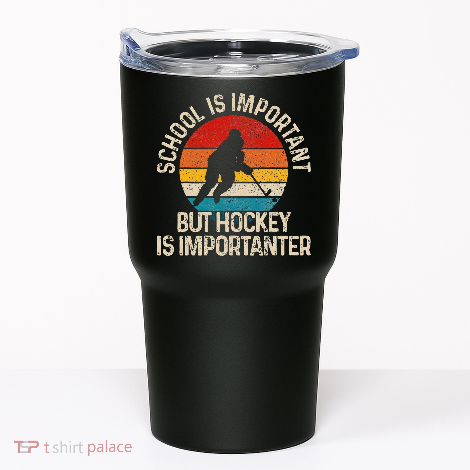 School Is Important But Hockey Is Importanter Funny Gist Tumbler