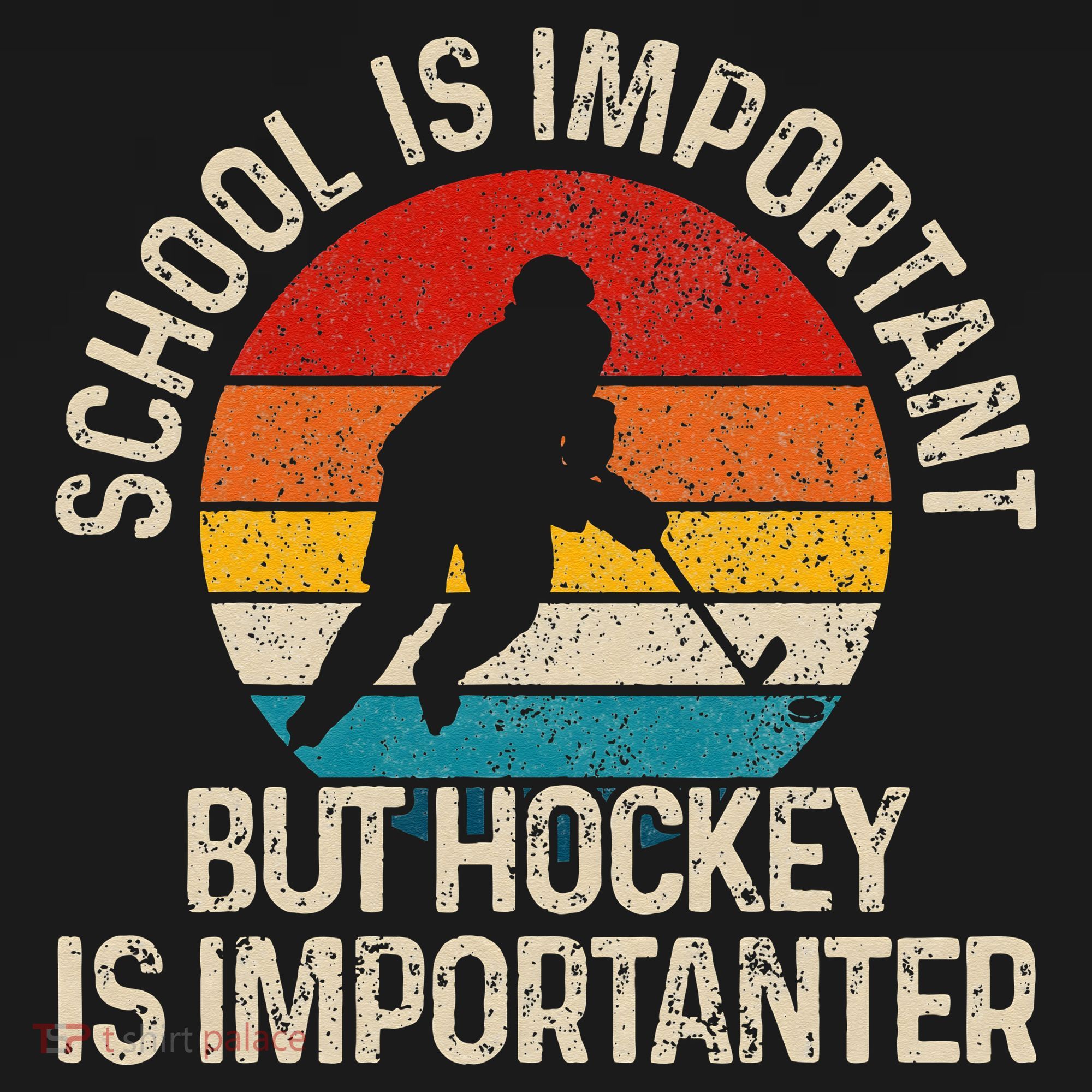 School Is Important But Hockey Is Importanter Funny Gist Ornament