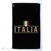 Soccer Italia Italian Flag Italy Golf Towel thumb 0