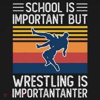 School Is Important But Wrestling Is Importanter Funny Women's Tank Top thumb 5