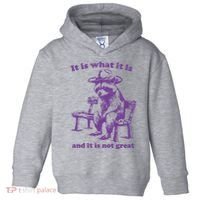 Slippywild It Is What It Is And It Is Not Great Toddler Hoodie thumb 0