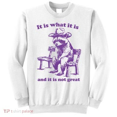 Slippywild It Is What It Is And It Is Not Great Sweatshirt
