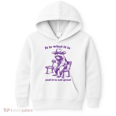 Slippywild It Is What It Is And It Is Not Great Kids Hoodie