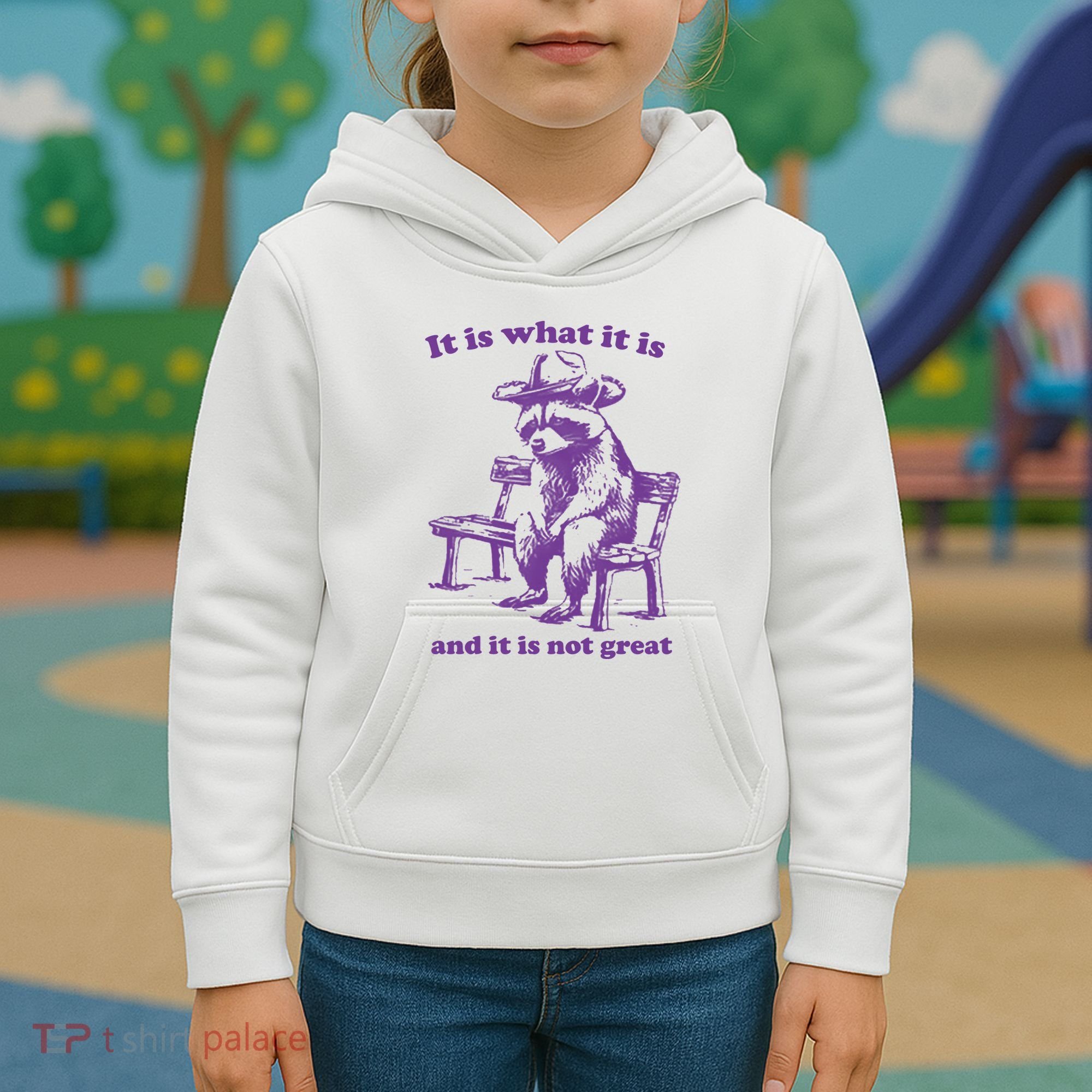 Slippywild It Is What It Is And It Is Not Great Kids Hoodie