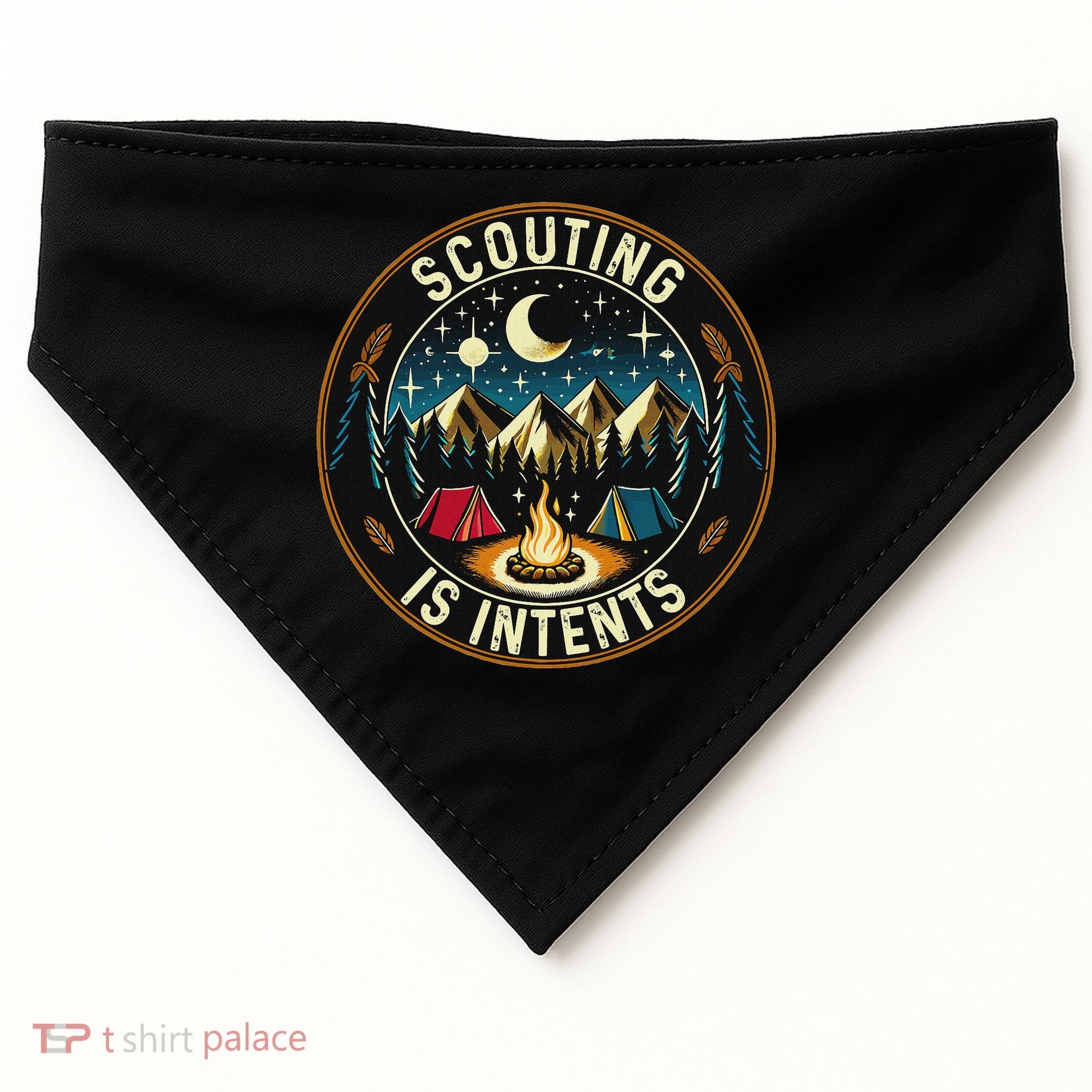Scouting Is Intents Scout Camper Camping USA-Made Doggie Bandana