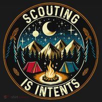 Scouting Is Intents Scout Camper Camping Sweatshirt thumb 3