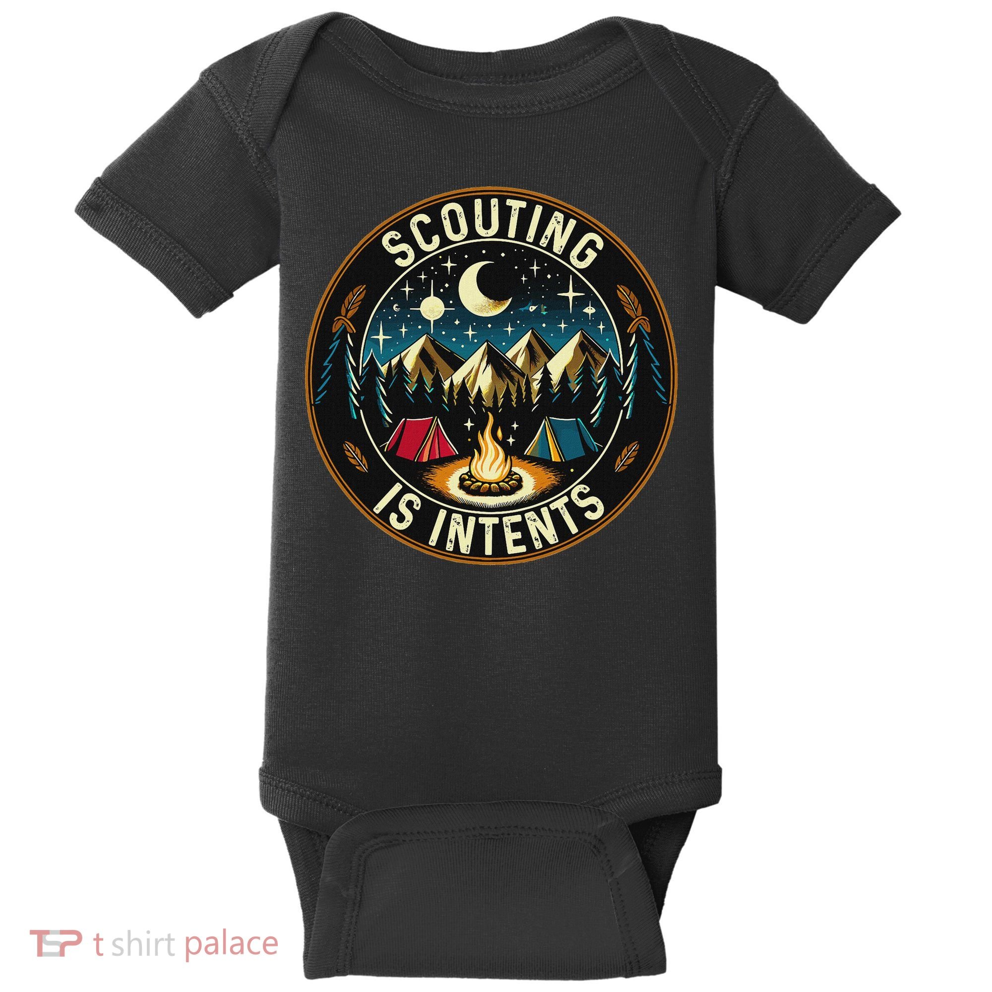 Scouting Is Intents Scout Camper Camping Baby Bodysuit