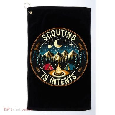 Scouting Is Intents Scout Camper Camping Golf Towel