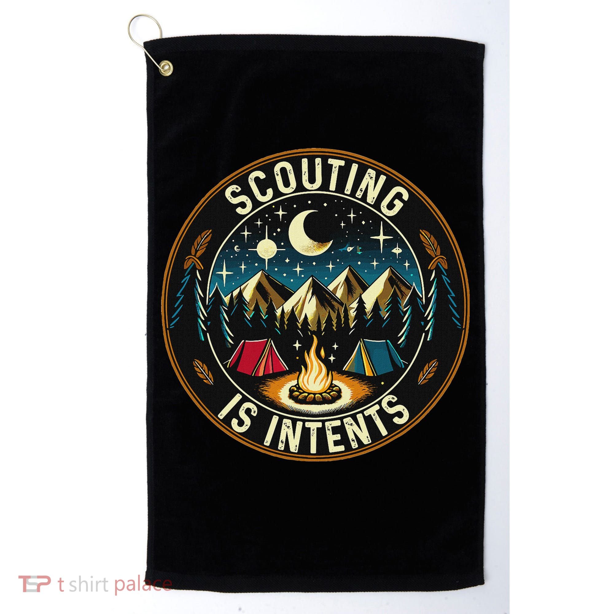 Scouting Is Intents Scout Camper Camping Golf Towel