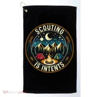 Scouting Is Intents Scout Camper Camping Golf Towel thumb 0