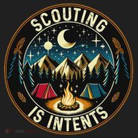 Scouting Is Intents Scout Camper Camping Golf Towel thumb 3