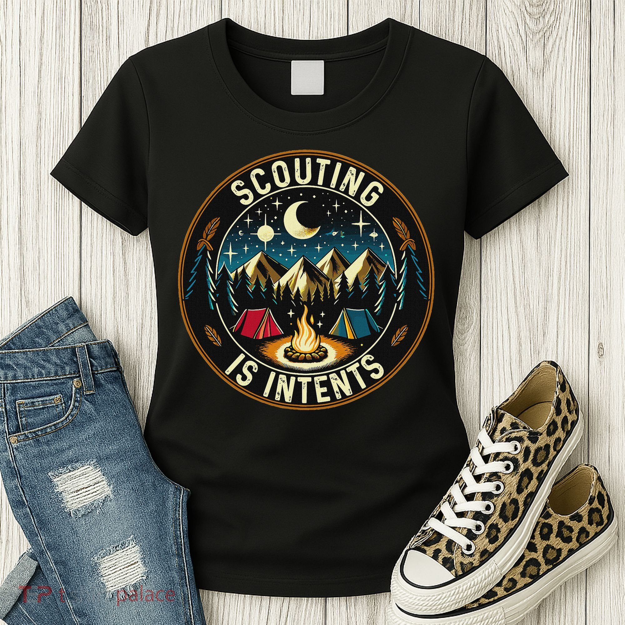 Scouting Is Intents Scout Camper Camping Women's T-Shirt