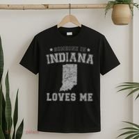 Someone In Indiana Loves Me Heart Vintage State T-Shirt thumb 2