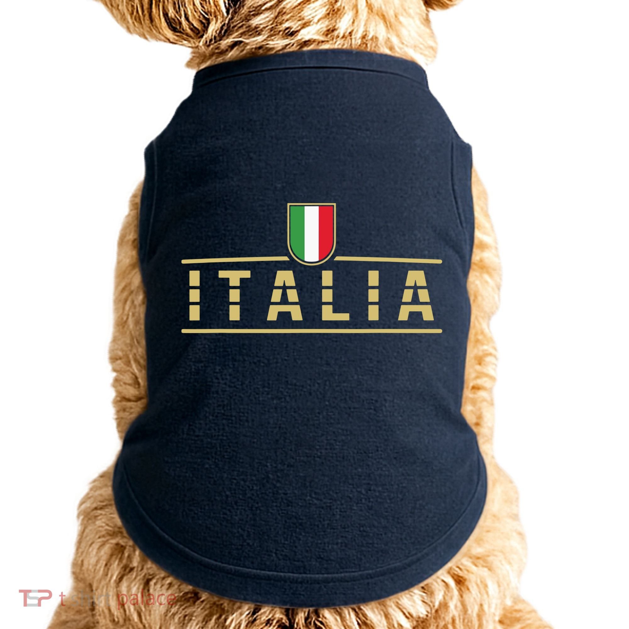 Soccer Italia Italian Flag Italy Doggie Tank