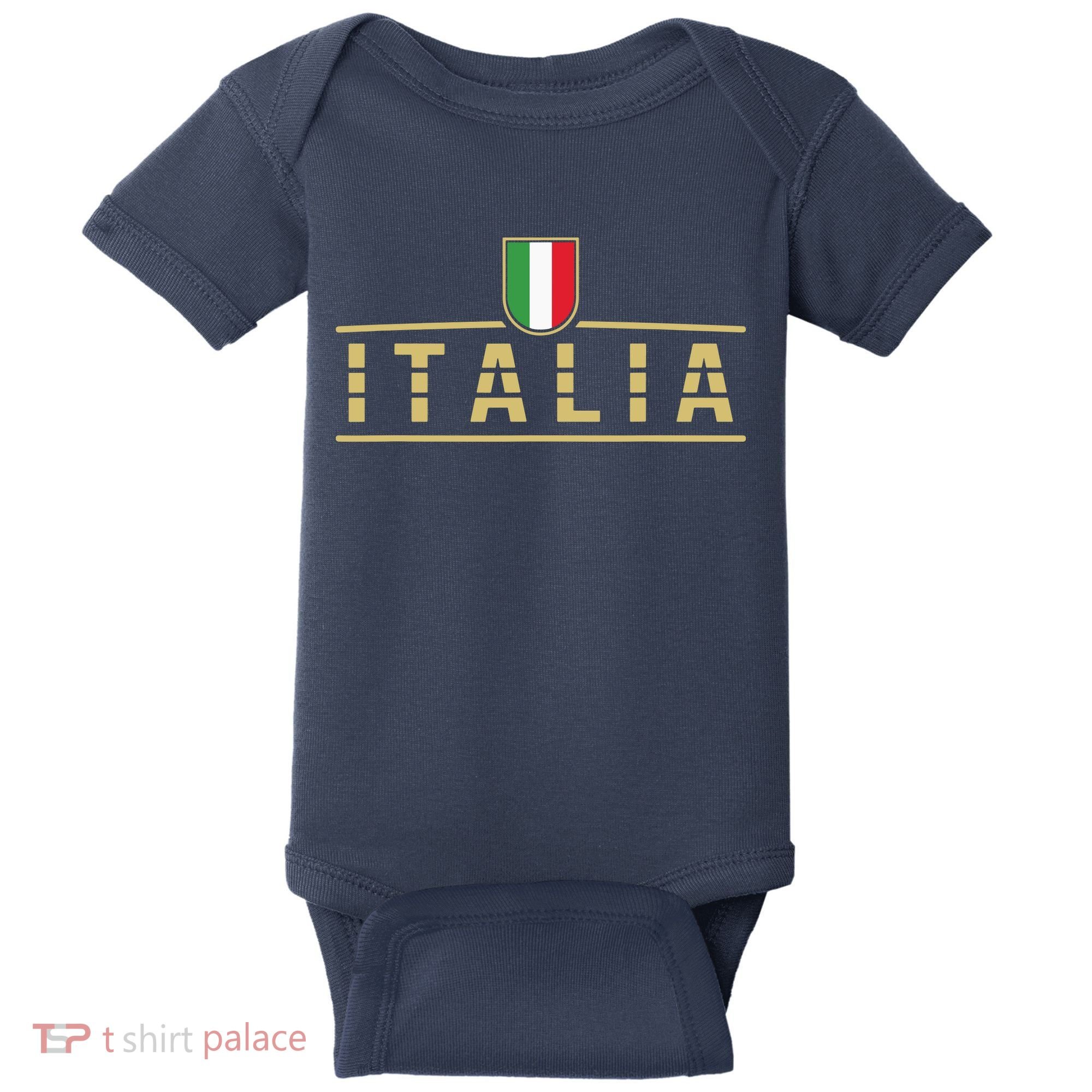 Soccer Italia Italian Flag Italy Baby Bodysuit