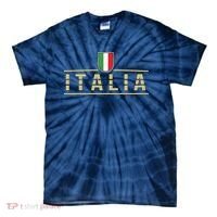 Soccer Italia Italian Flag Italy Tie-Dye T-Shirt thumb 0