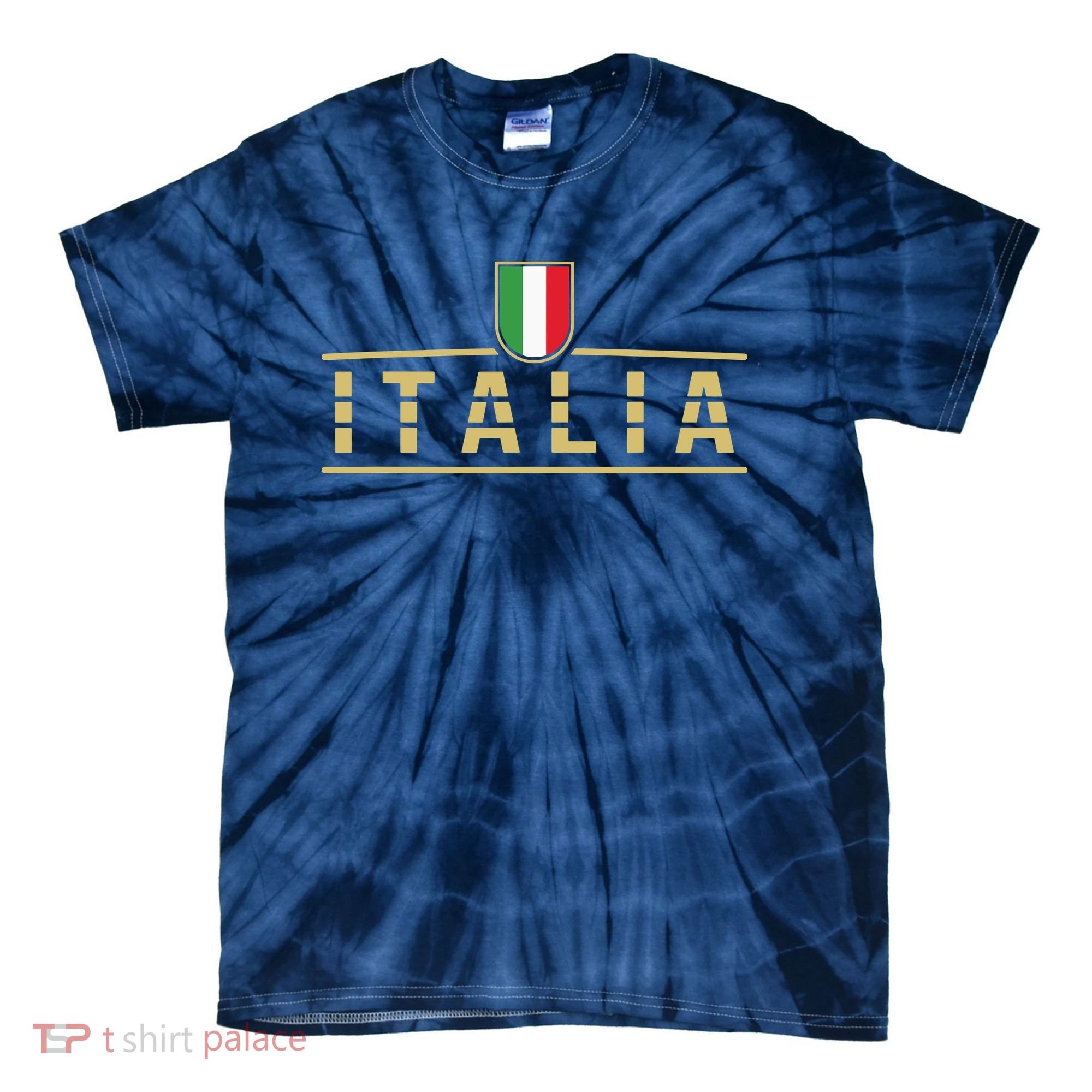 Soccer Italia Italian Flag Italy Tie-Dye T-Shirt
