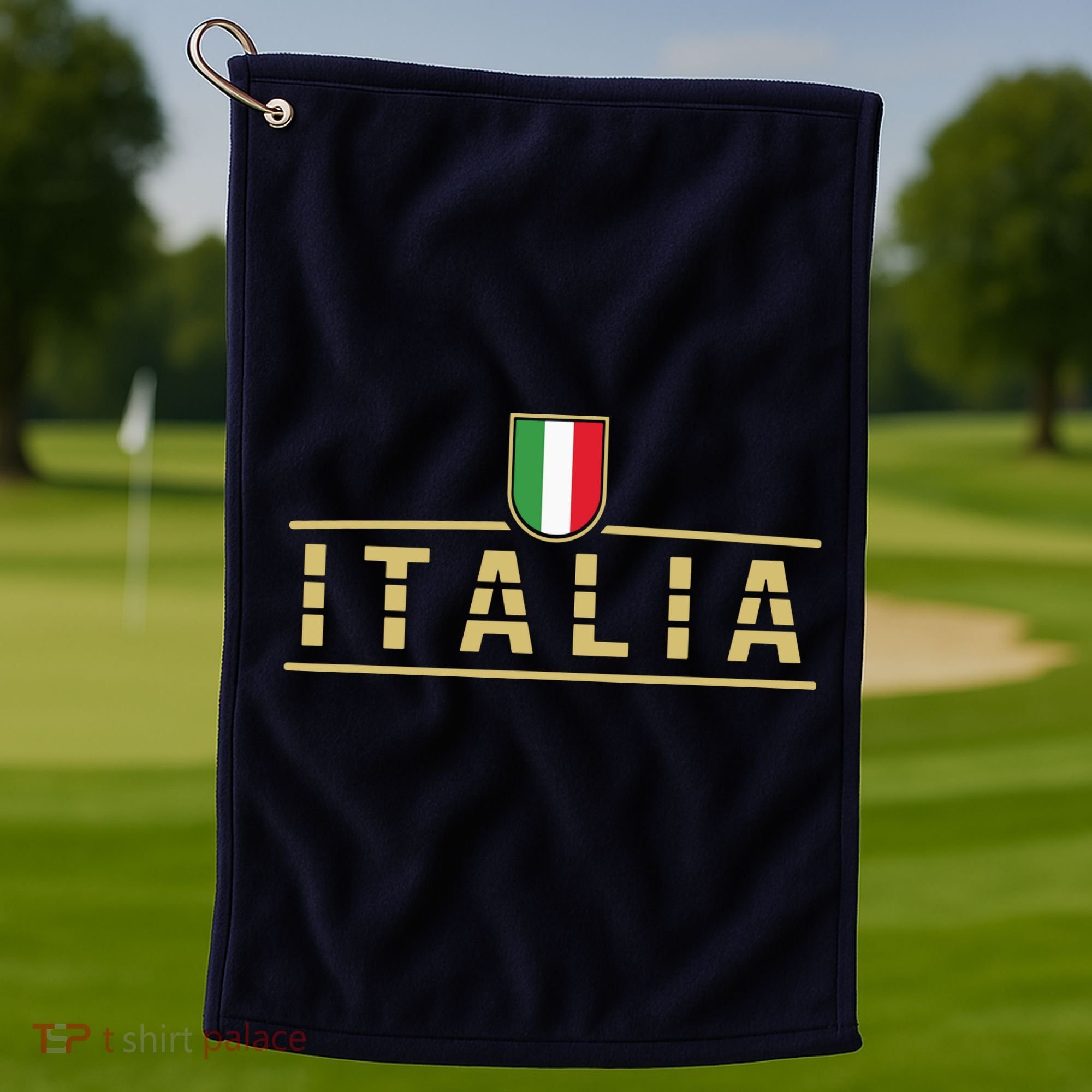 Soccer Italia Italian Flag Italy Golf Towel