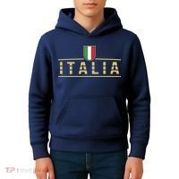 Soccer Italia Italian Flag Italy Kids Hoodie thumb 4
