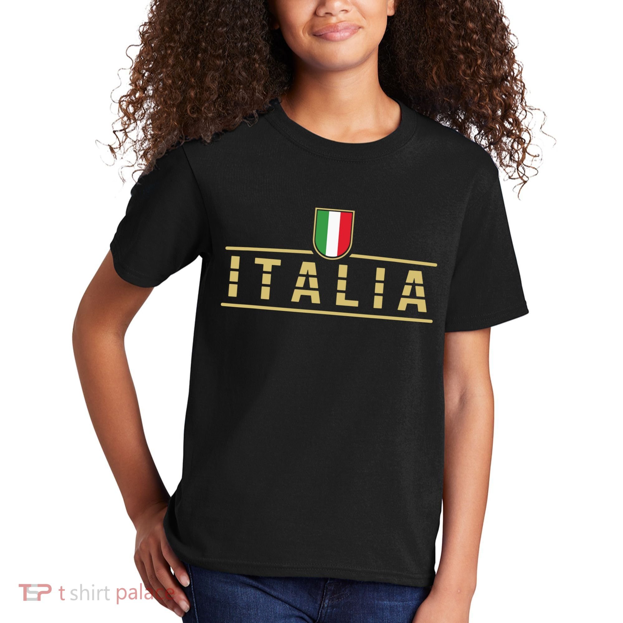 Soccer Italia Italian Flag Italy Kids T-Shirt