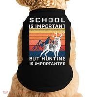 School Is Important But Hunting Is Importanter Doggie Tank thumb 0
