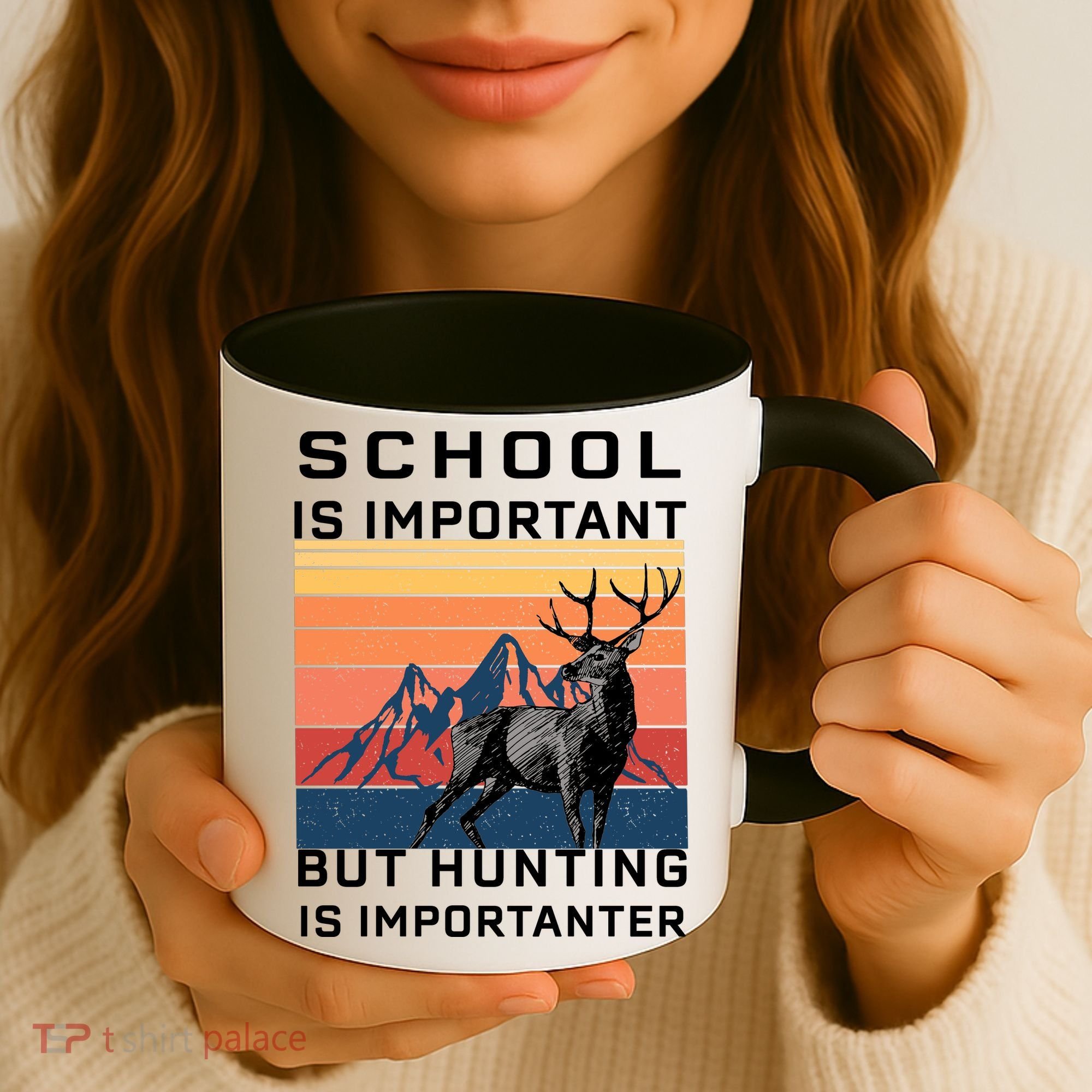 School Is Important But Hunting Is Importanter Coffee Mug