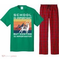 School Is Important But Hunting Is Importanter Pajama Set thumb 0
