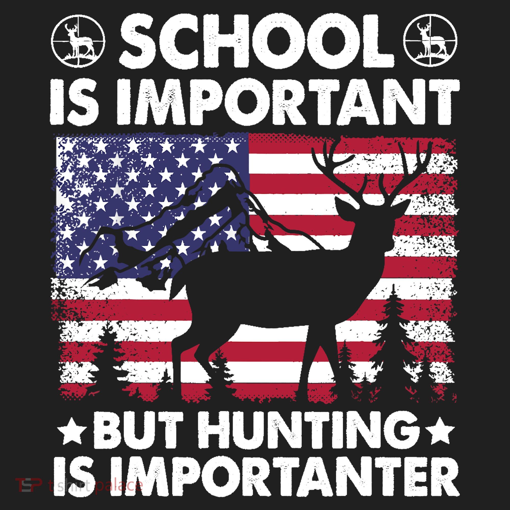 School Is Important But Hunting Is Importanter Funny Hunting Tumbler