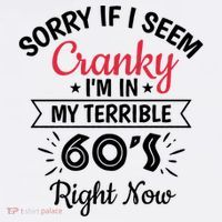 Sorry If I Am Cranky I'm In My Terrible 60's Right Now Funny Gift Sweatshirt thumb 3
