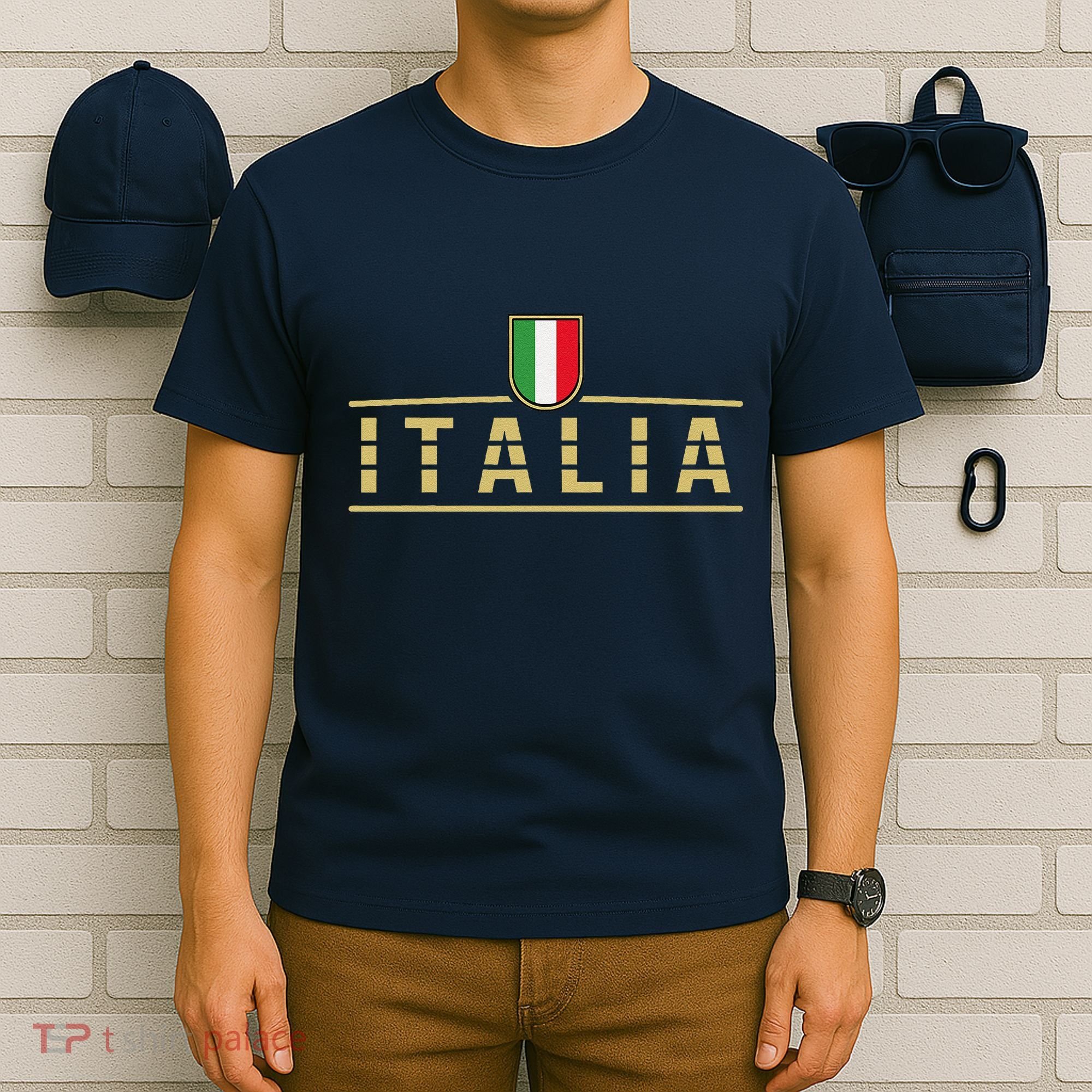 Soccer Italia Italian Flag Italy T-Shirt