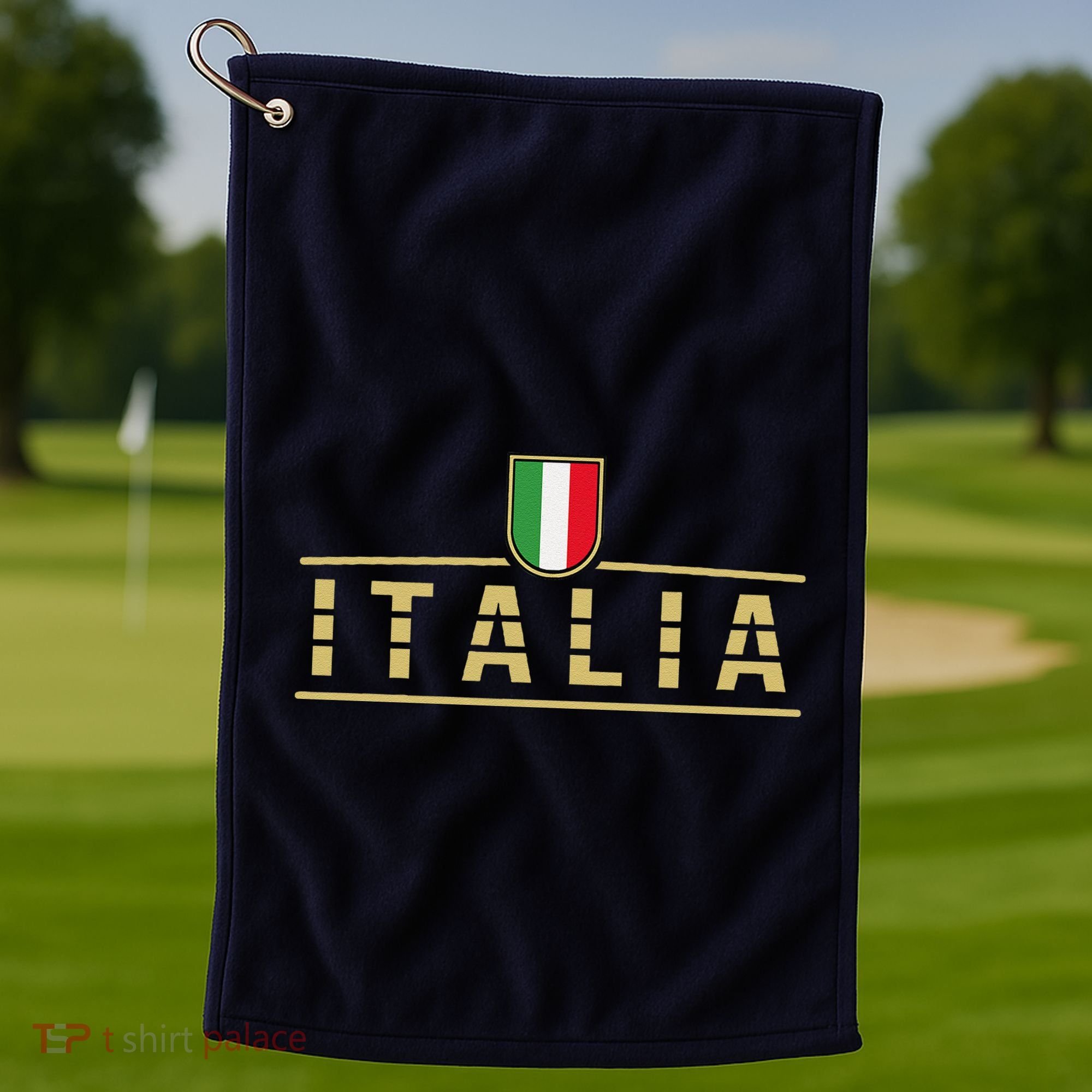 Soccer Italia Italian Flag Italy Golf Towel