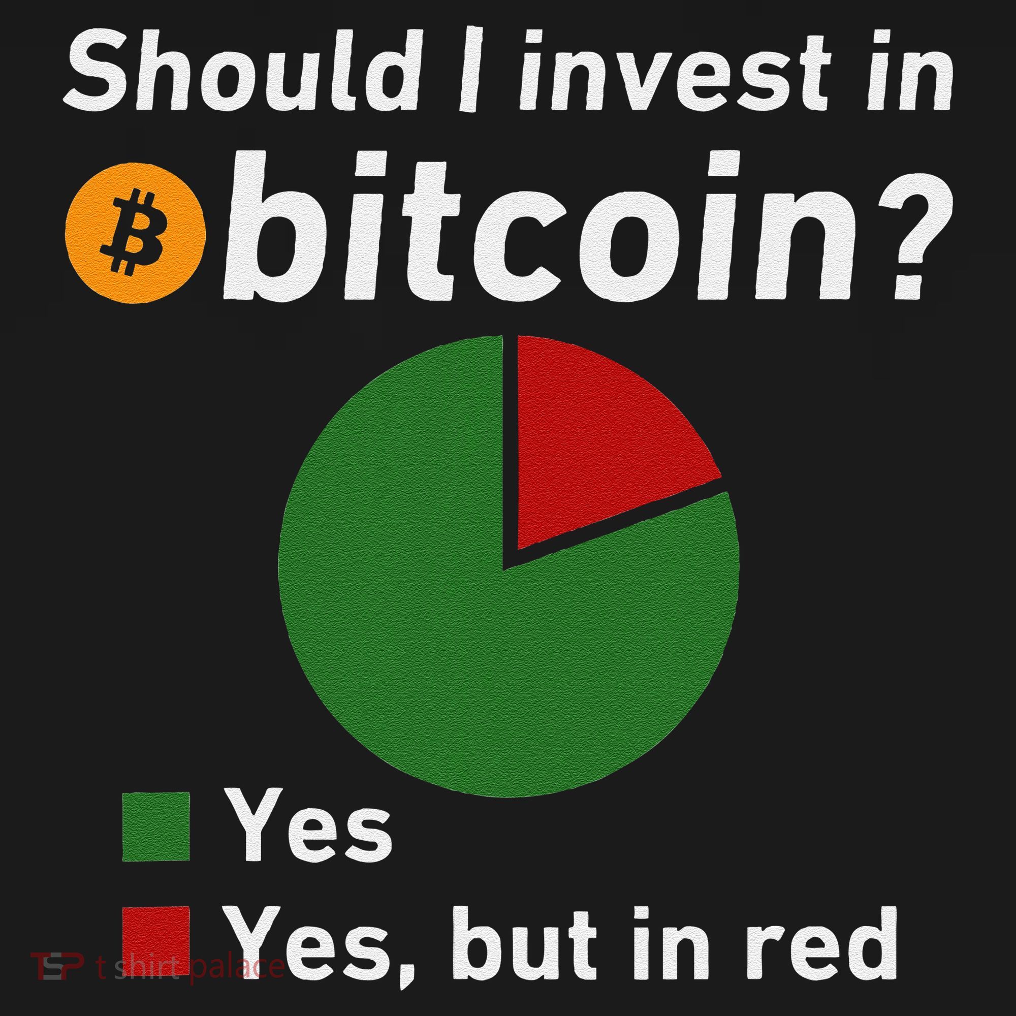 Should I Invest In Bitcoin Yes Pie Chart Funny Crypto USA-Made Doggie Bandana