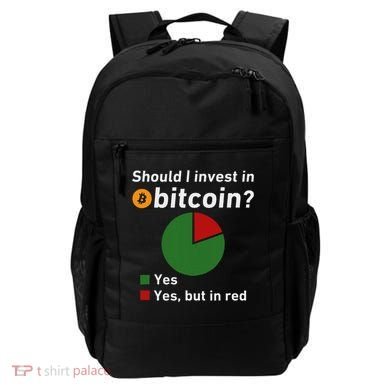 Should I Invest In Bitcoin Yes Pie Chart Funny Crypto Backpack