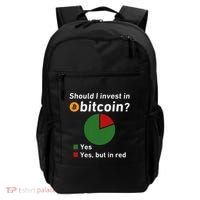 Should I Invest In Bitcoin Yes Pie Chart Funny Crypto Backpack thumb 0