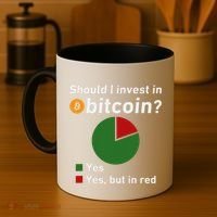 Should I Invest In Bitcoin Yes Pie Chart Funny Crypto Coffee Mug thumb 4