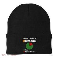 Should I Invest In Bitcoin Yes Pie Chart Funny Crypto Beanie thumb 0