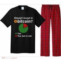 Should I Invest In Bitcoin Yes Pie Chart Funny Crypto Pajama Set thumb 0